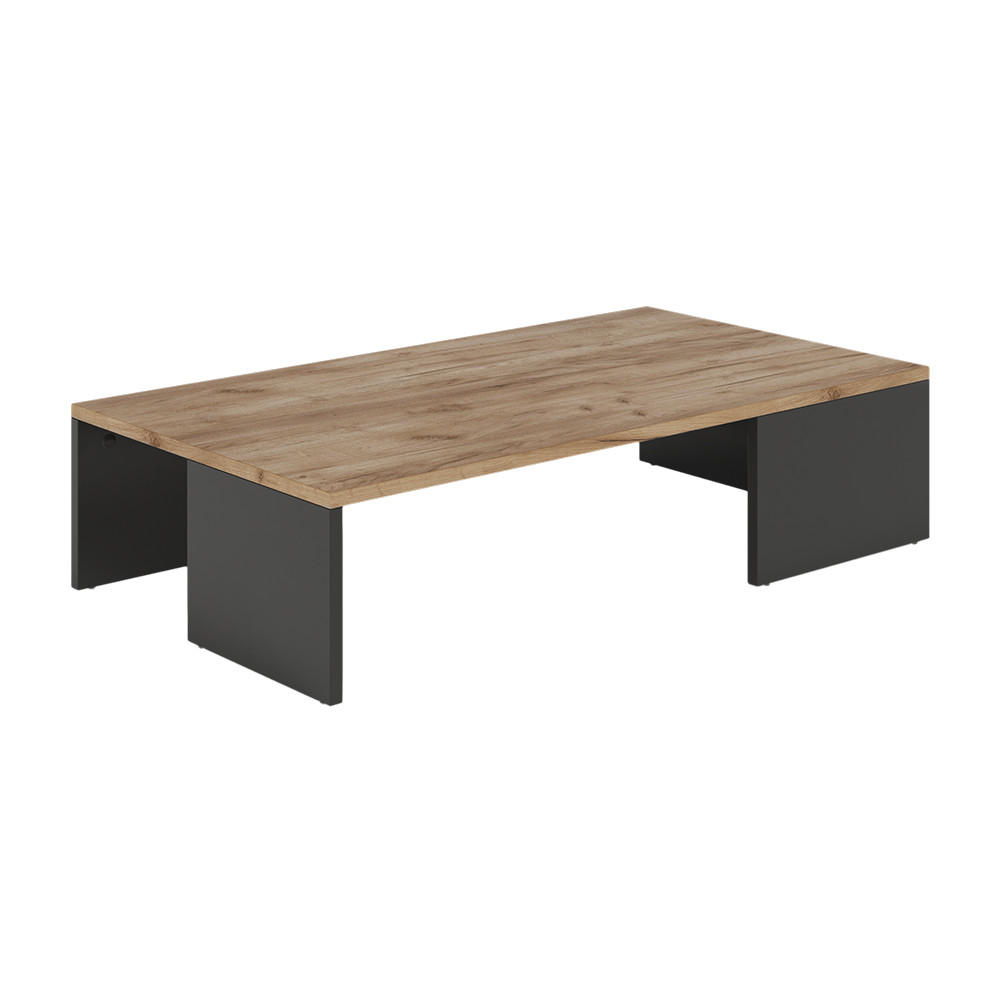 COUCHTISCH Hardi Anthrazit/Goldkraft Eiche 90 x 21.4 cm - Honigeiche/Anthrazit, Holzwerkstoff (50/90/21.4cm) - Vicco