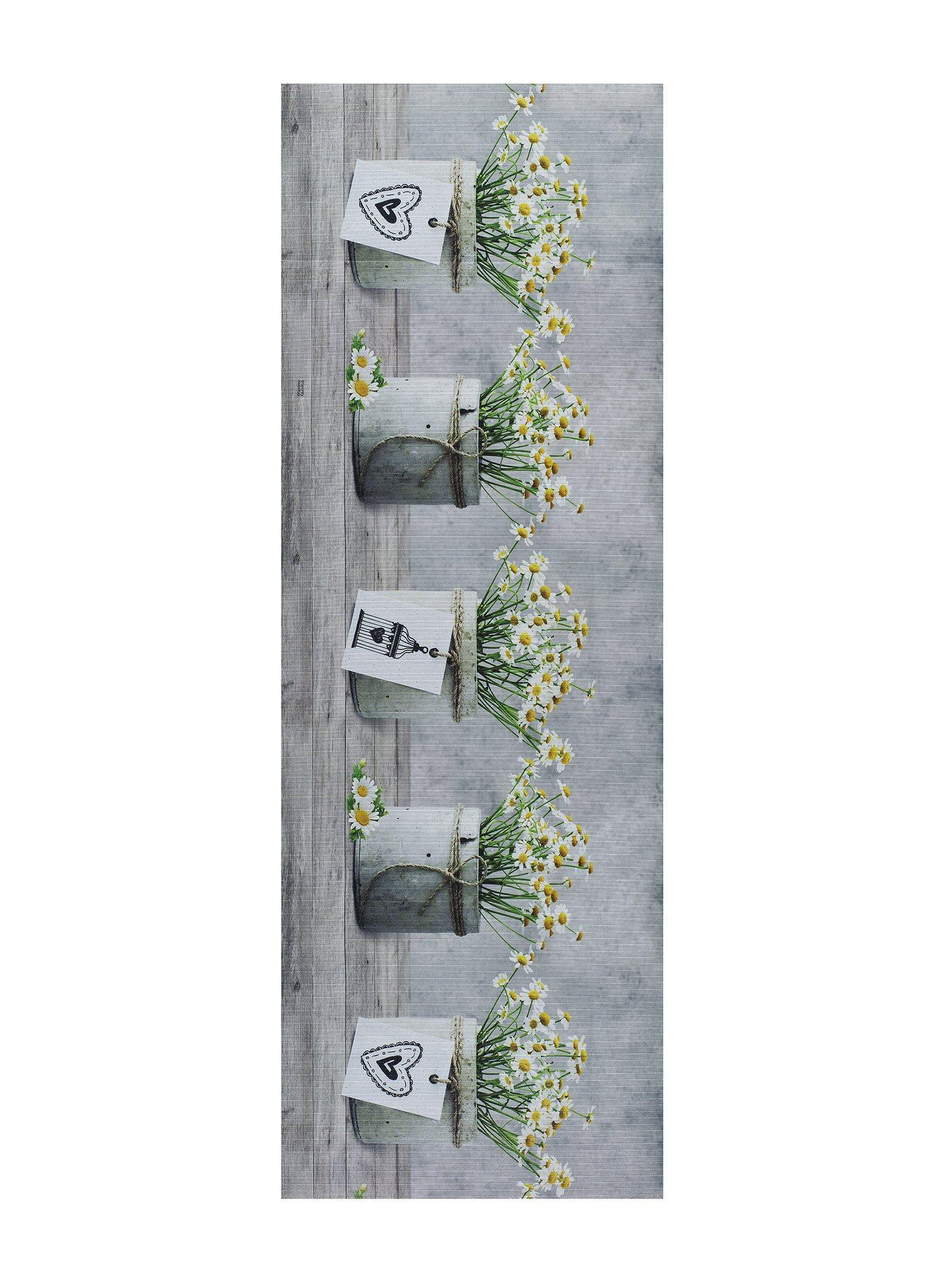VINYL-KÜCHENTEPPICH Grau Sprinty 52/100 cm - Grau, Kunststoff/Textil (52/100cm) - Atticgo