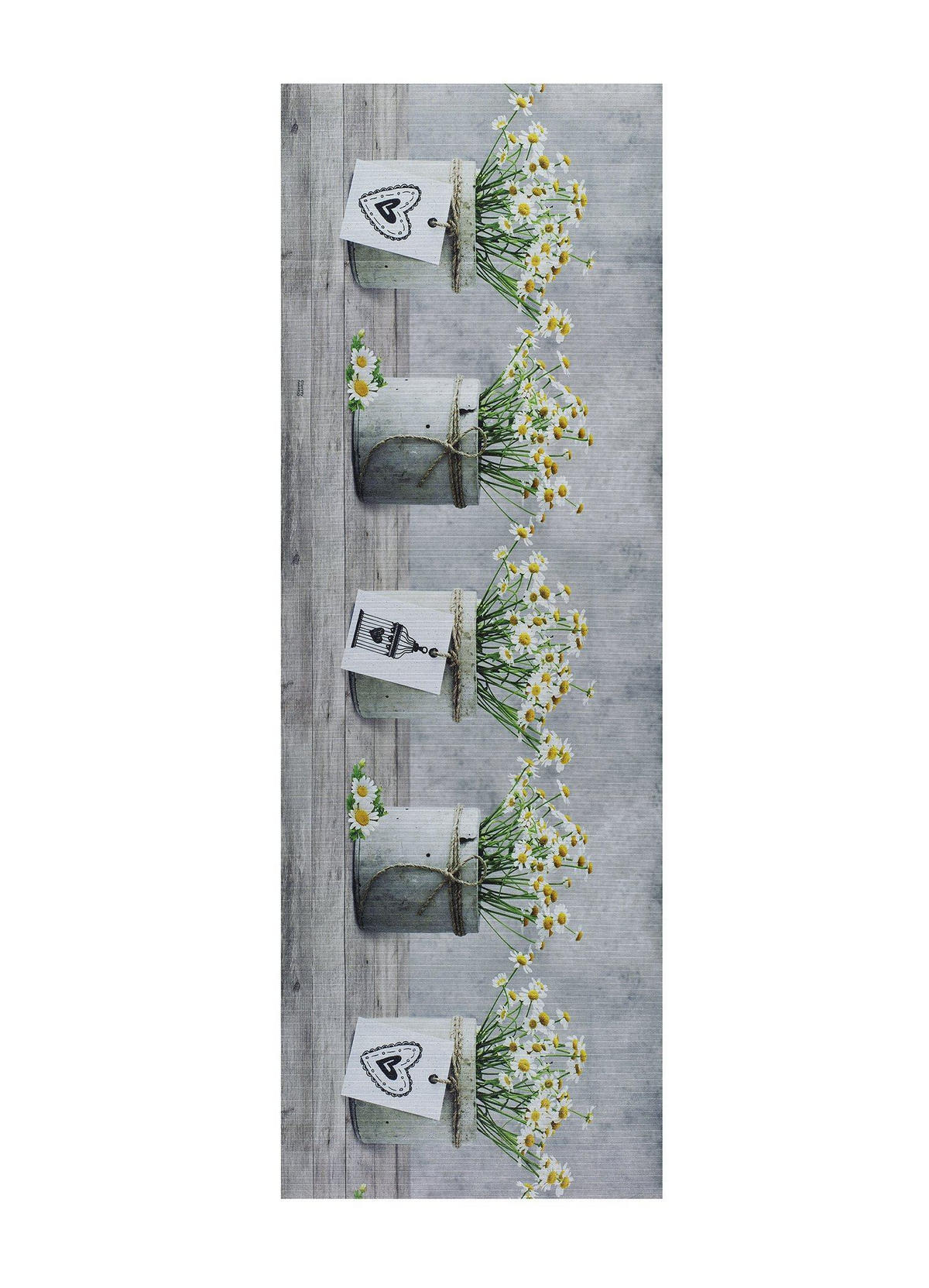 VINYL-KÜCHENTEPPICH Grau Sprinty 52/100 cm - Grau, Kunststoff/Textil (52/100cm) - Atticgo