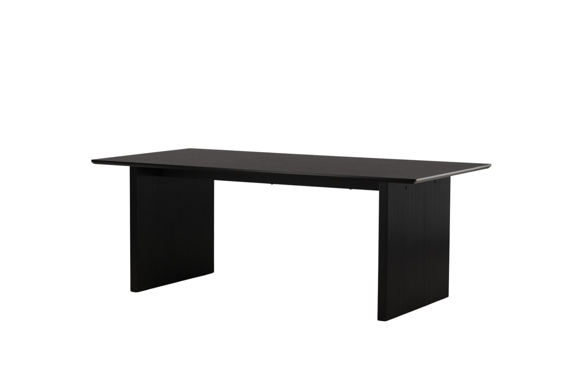 ESSTISCH VAIL Schwarz 200x100x75 cm - Schwarz, Holzwerkstoff (100/200/75cm) - FURNLUX