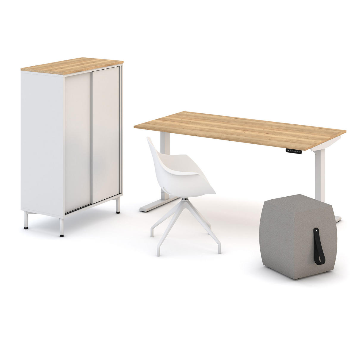 SCHALENSTUHL Consento Triest Weiß - Weiß, Kunststoff (63/83/56cm) - ASSMANN