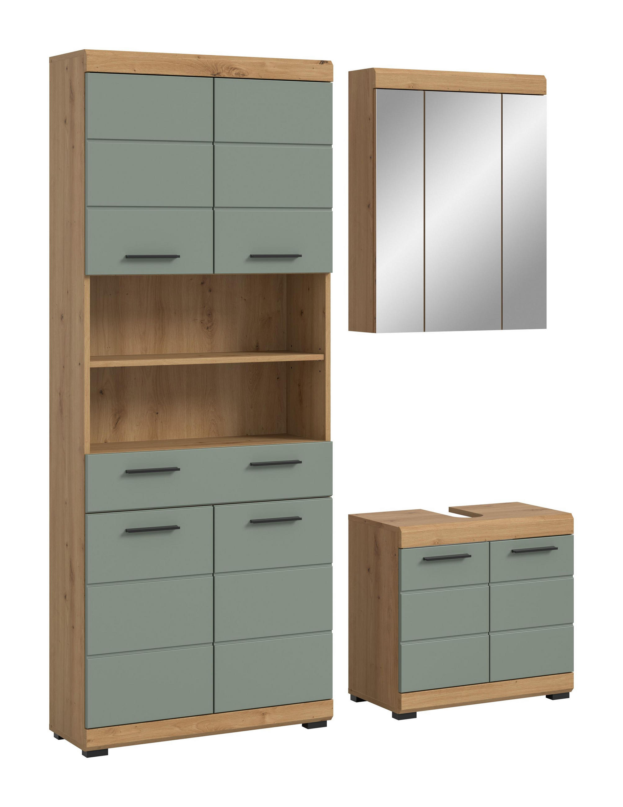 Homes & Jones Badezimmer Eiche Artisan 149x191x34 cm