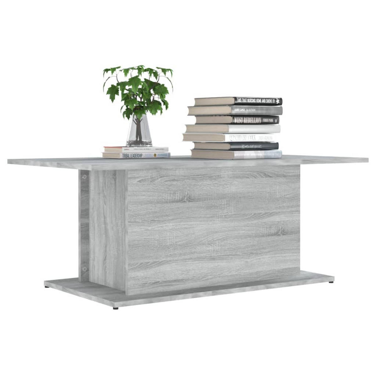 COUCHTISCH Grau Sonoma 102x55,5x40 cm Holzwerkstoff - Grau, Holzwerkstoff (102/55.5/40cm) - furnicato