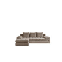 ECKSOFA TOMI Castel Beige Links - Beige, Holz (150/237cm) - Kaiser Möbel