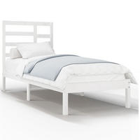 BETT Neiman 104/195.5 cm - Weiß, Holz (90/190cm) - Nettlife