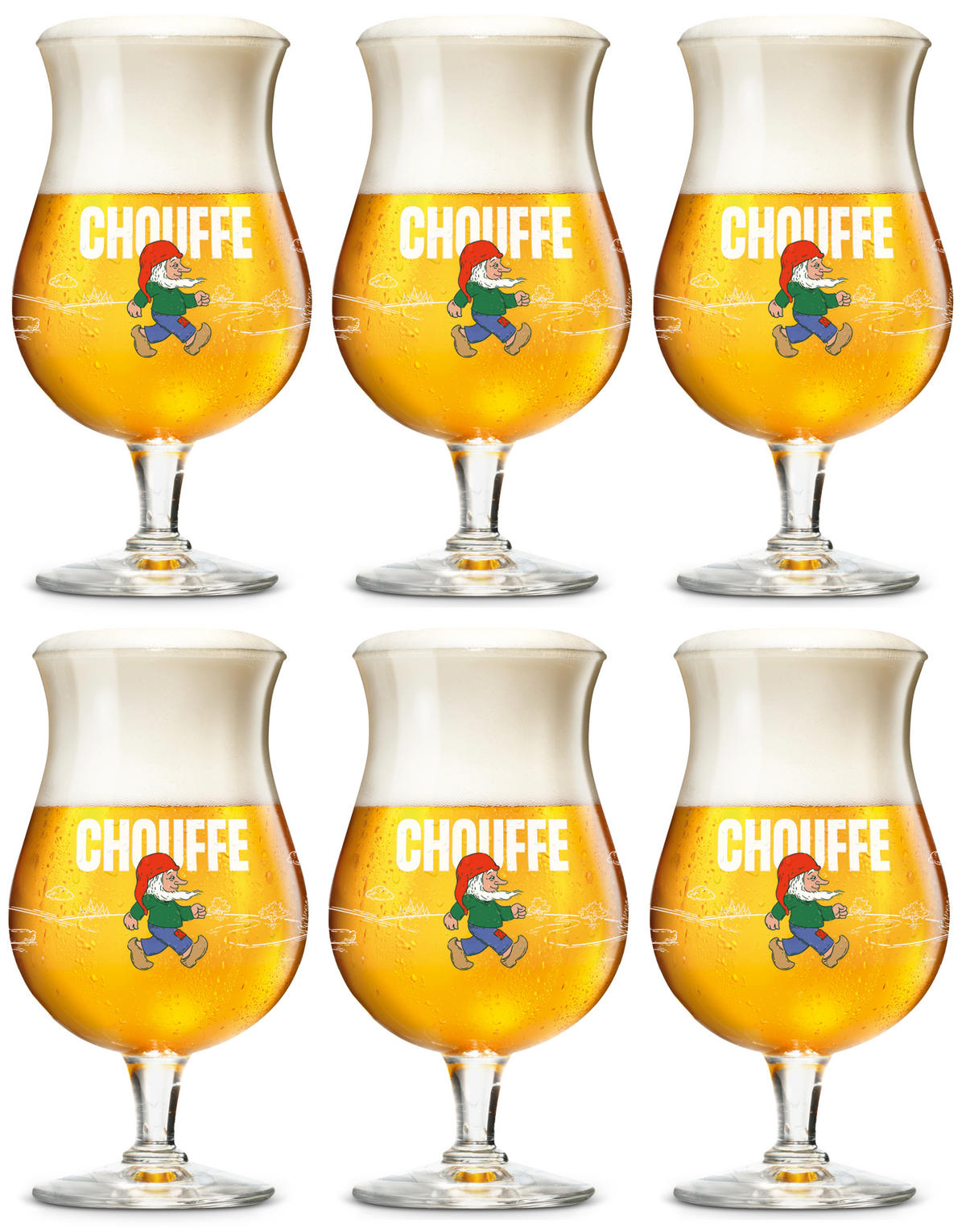 BIERGLAS Biergläser 330 ml - 6 Stück - Transparent, Glas (0.33L)