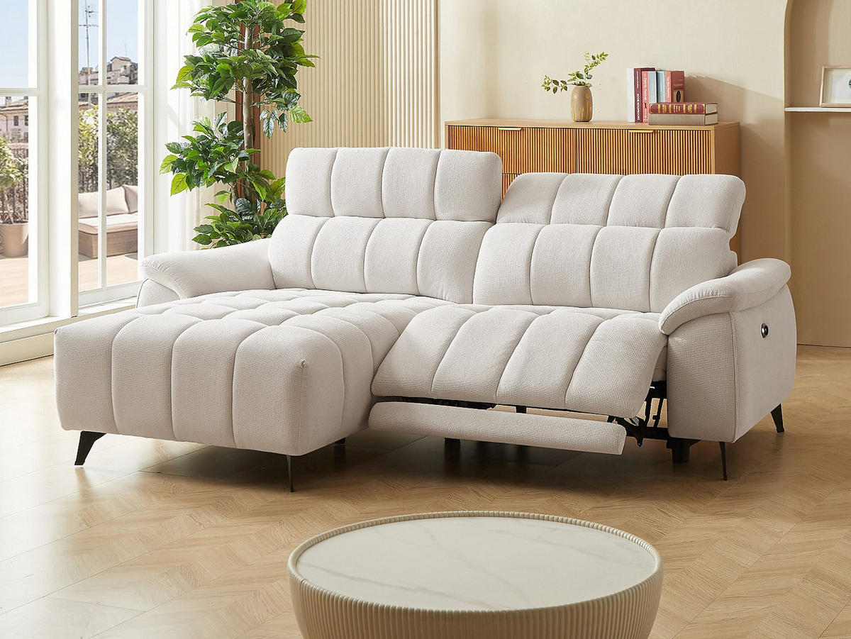 RELAXSOFA - 4 Personen-Sitzer - Stoff, Stoff - Beige - - Beige, Textil (230/79/169cm) - Vente-Unique