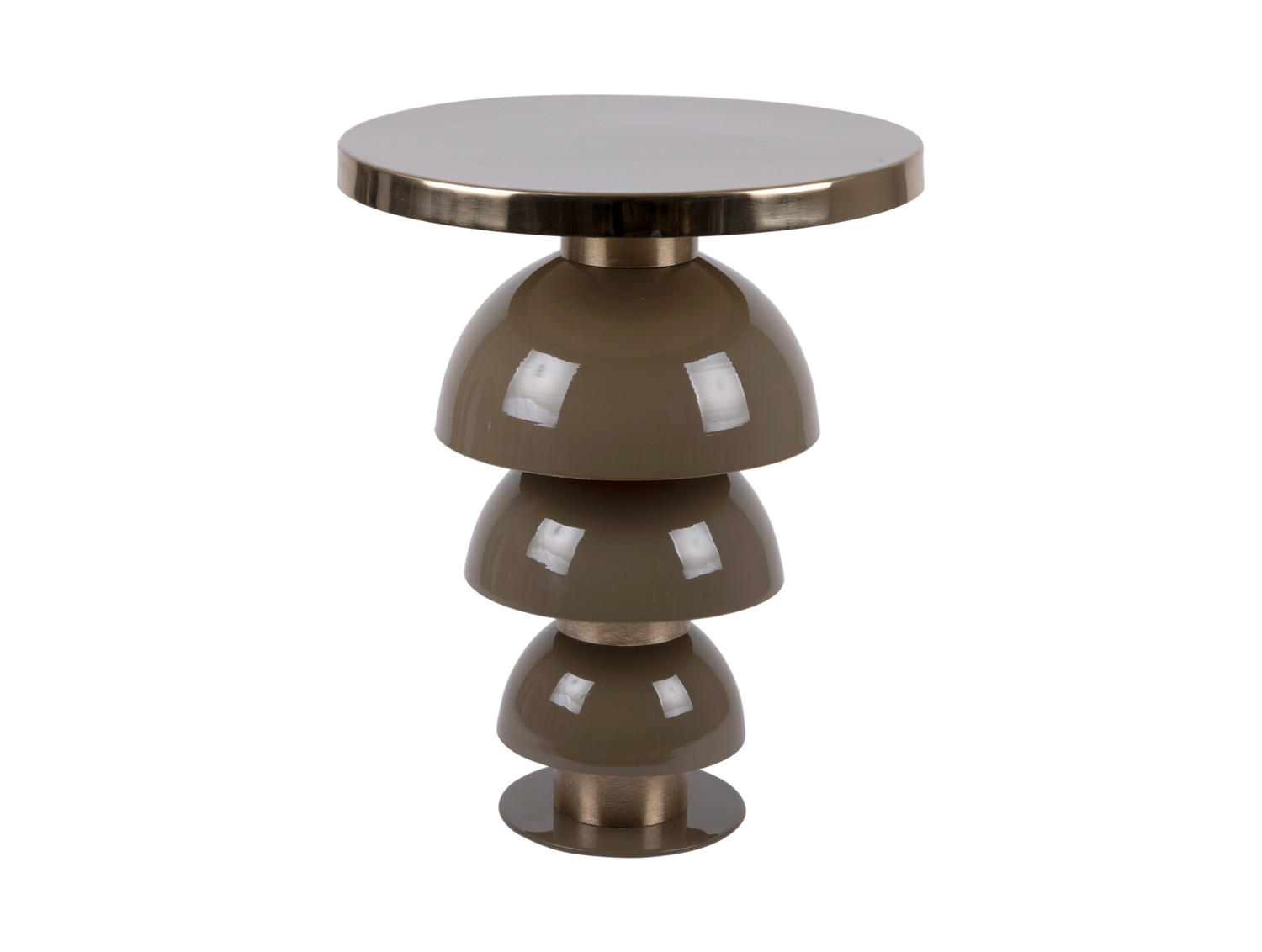 BEISTELLTISCH Tess 46/46/55 cm - Grün, Metall (46/46/55cm) - Leitmotiv