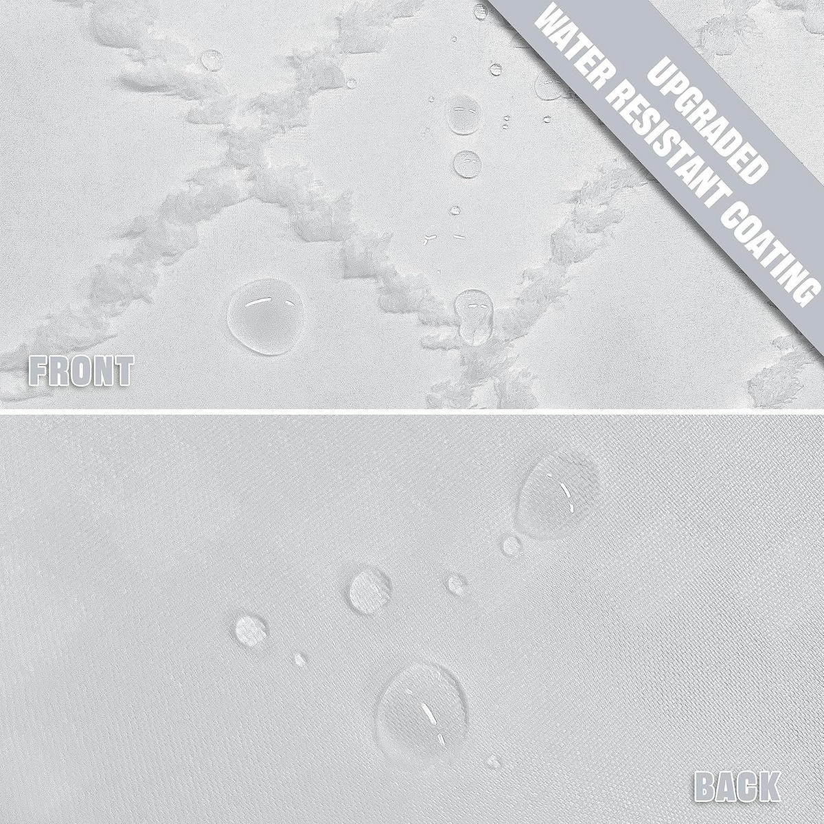 DUSCHVORHANG Boho Weiß wasserdicht schimmelresistent - Weiß, Textil (183/183cm) - MCBOSON