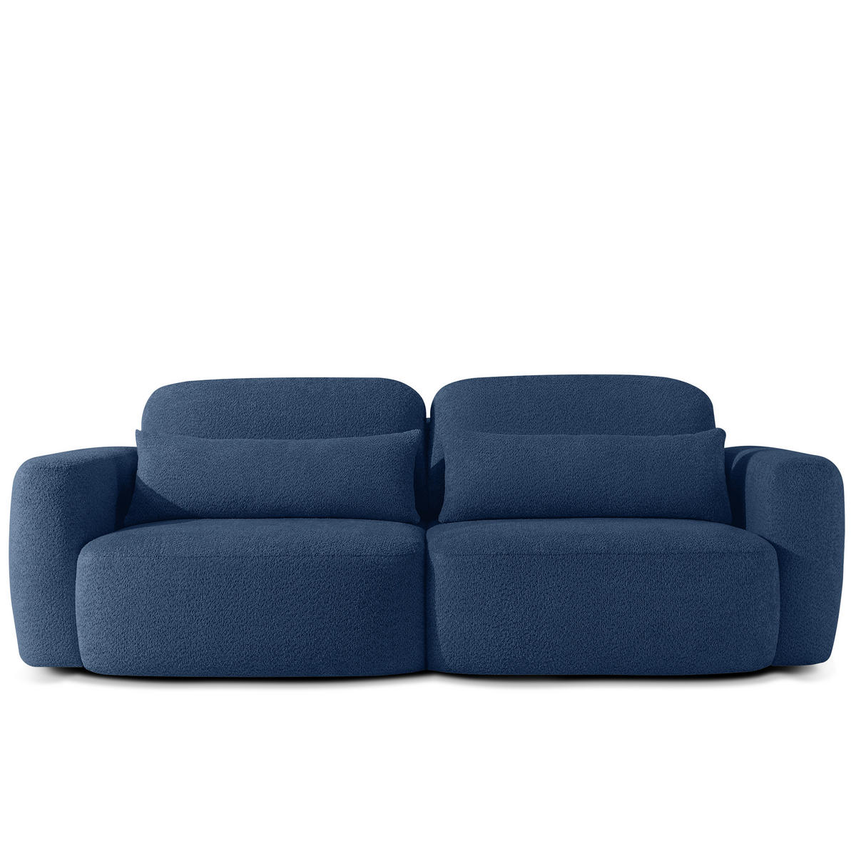 SITZGARNITUR ELOSA - Dunkelblau, Holz/Textil (245/85/115cm) - KONSIMO®