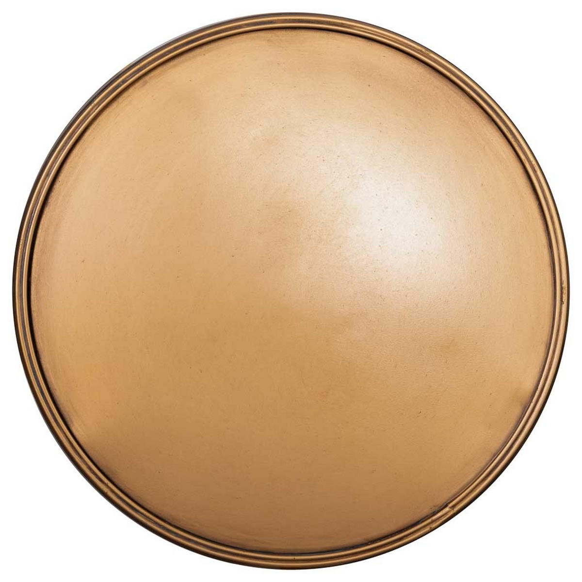 TISCH aus Metall, golden, 40x77cm - Braun, Metall (40/40/77cm) - Wanderlust