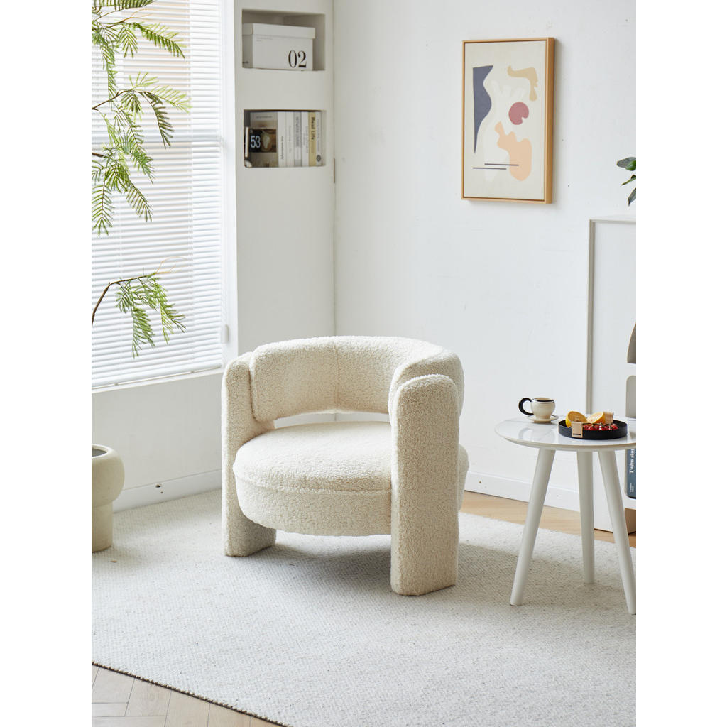 Thumbnail - Nordlys Sessel, Weiß, Textil, 85x71x79 cm, Wohnzimmer, Sessel, Polstersessel