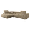 ECKSOFA Torezio, Seite: Links - Sandfarben, Holz/Textil (274/203cm) - MIRJAN24