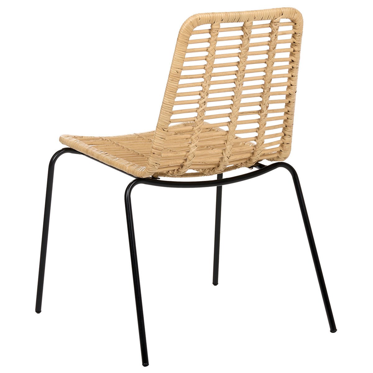JÍDELNÍ ŽIDLE 2 ks sada Ratan Přírodní Taos - přírodní, přírodní materiály (56/82/55cm) - Beliani