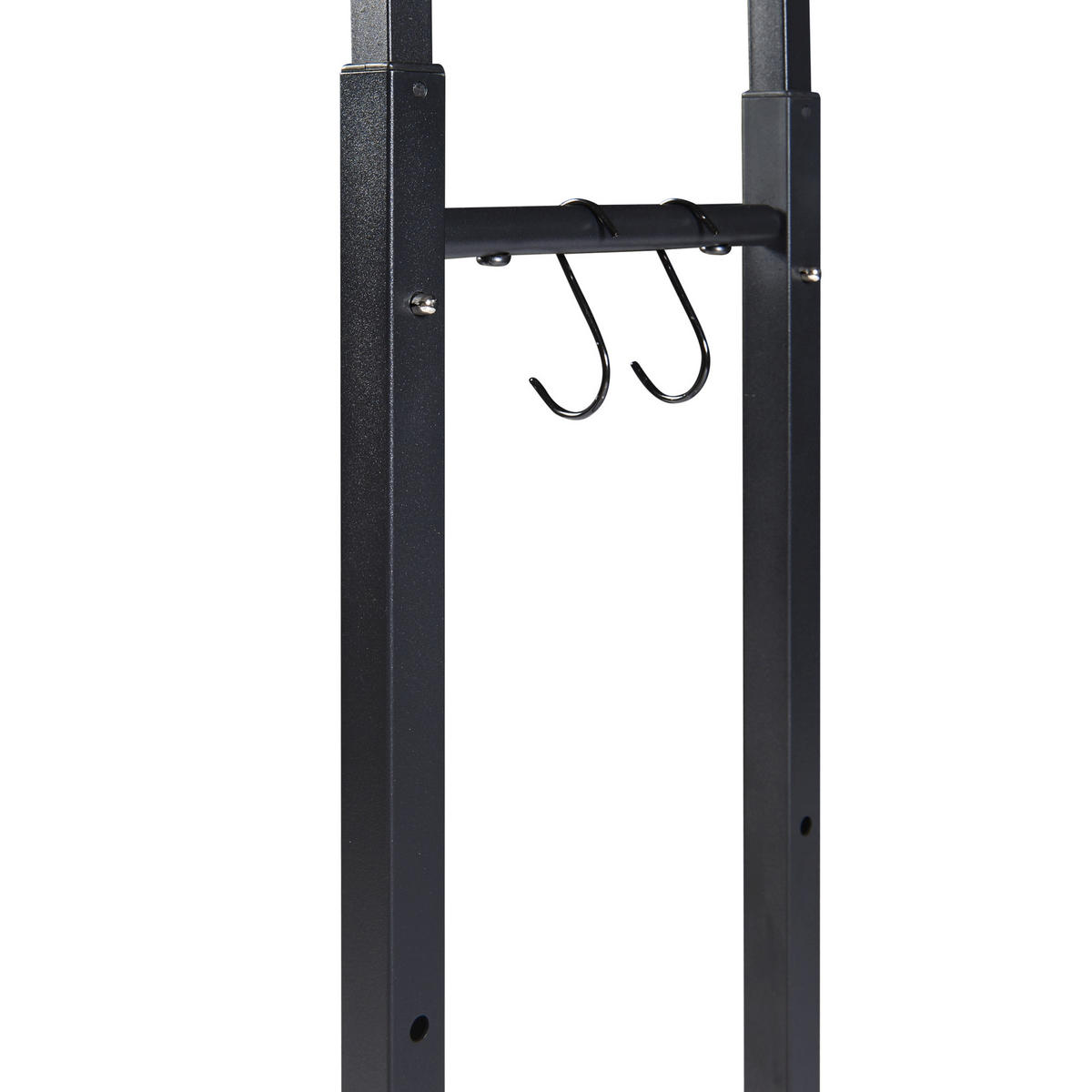 KAMINHOLZREGAL Kasan - Schwarz, Metall (65/150/25cm) - [en.casa]