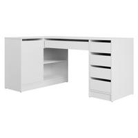 ECKSCHREIBTISCH Ada - Schwarz/Weiß, Holzwerkstoff/Kunststoff (98/158/76cm) - MIRJAN24