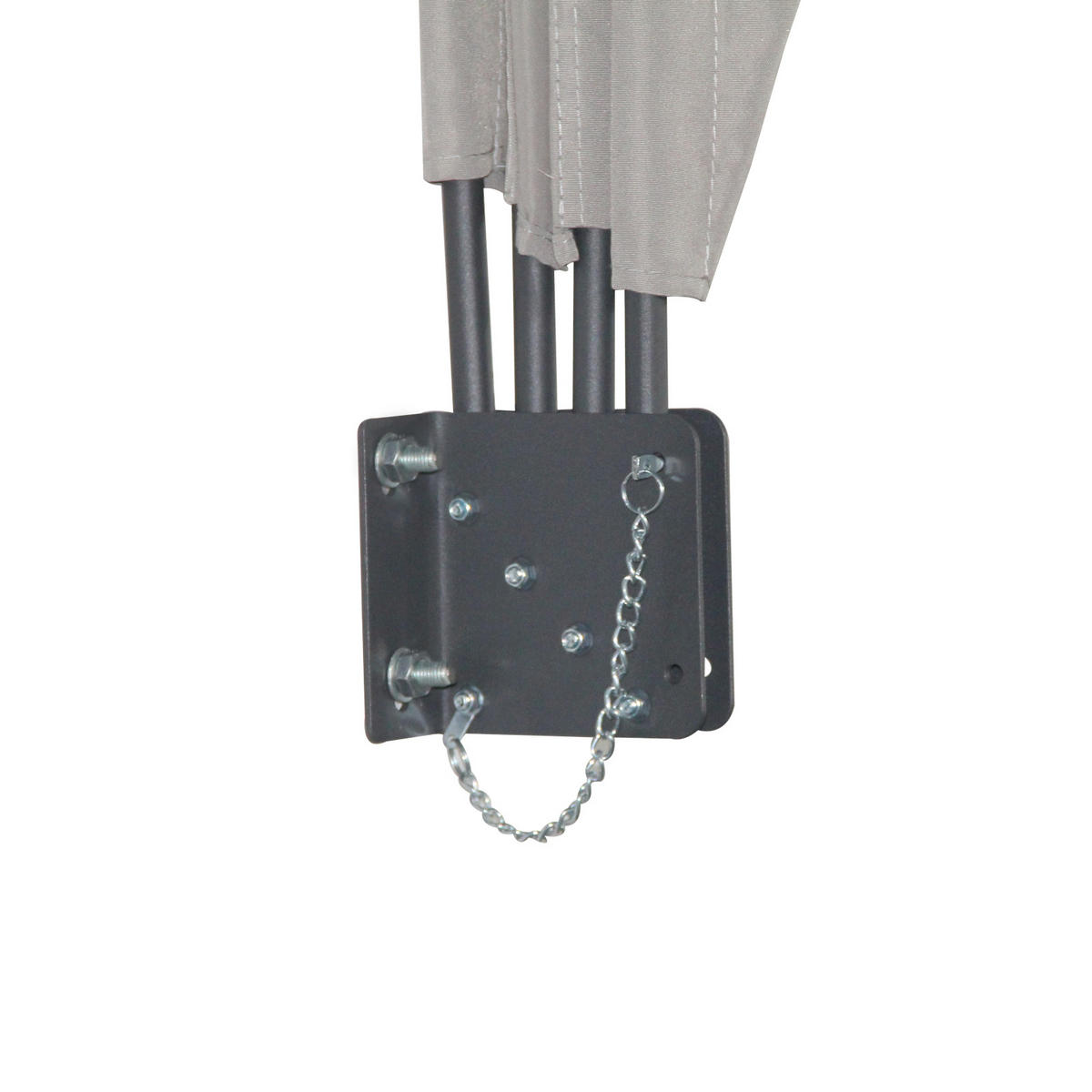 BALKONFÄCHER 160x160 Hellgrau - Hellgrau, Textil (160/160cm) - SVITA