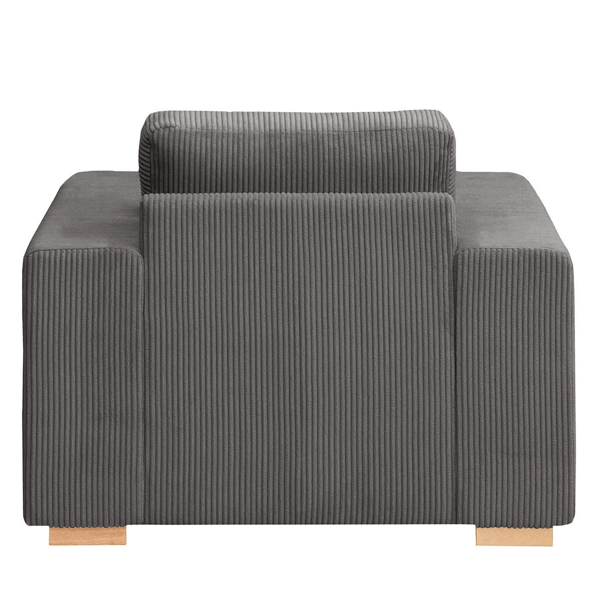 SESSEL - Buchefarben/Grau, Holz/Buchenholz (104/85/104cm) - home24