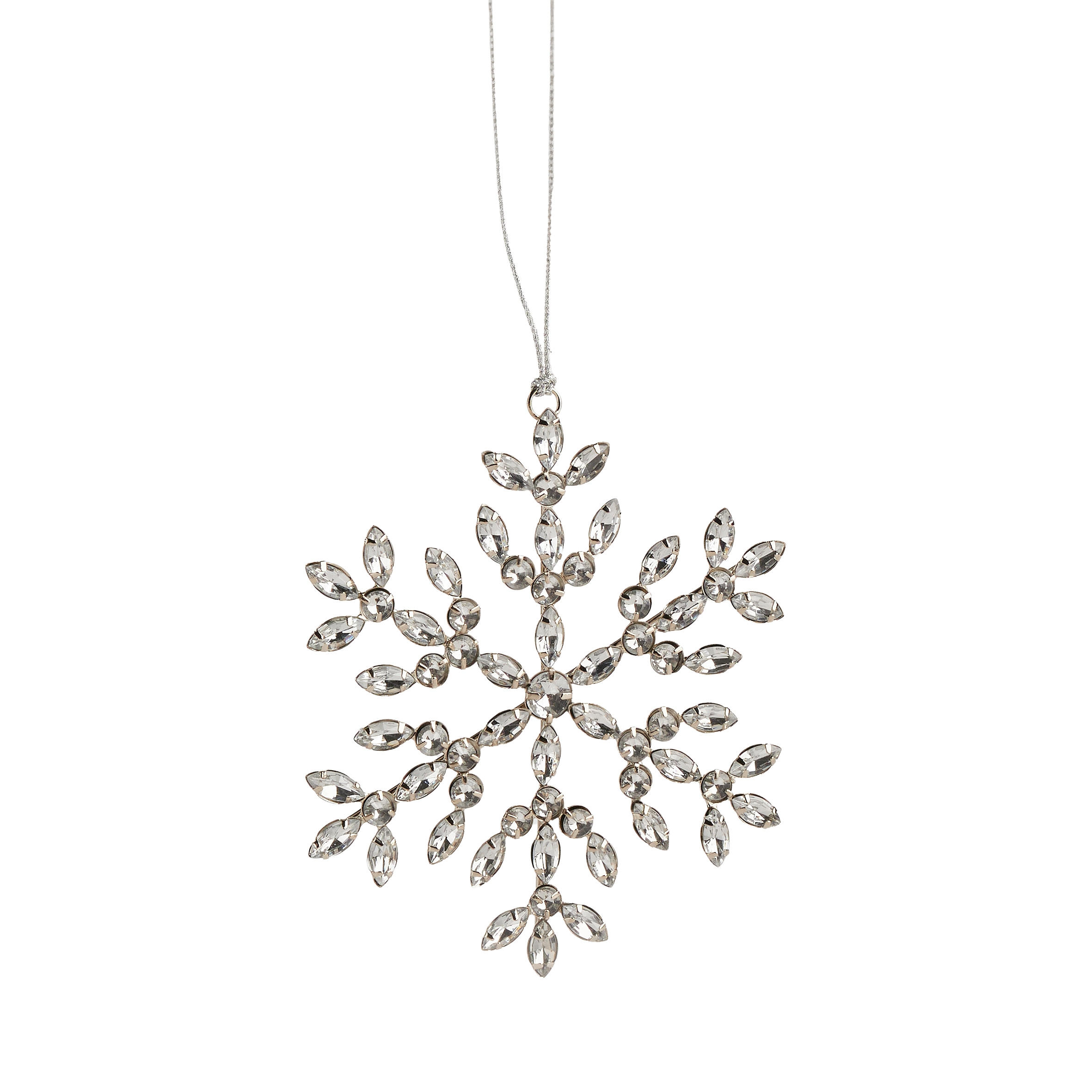 WANDDEKORATION Icy elegance, Silber, 15 x 15 cm, Dekorative Weihnachtsdeko - Silberfarben, Kunststoff (15/15/1cm) - home&you