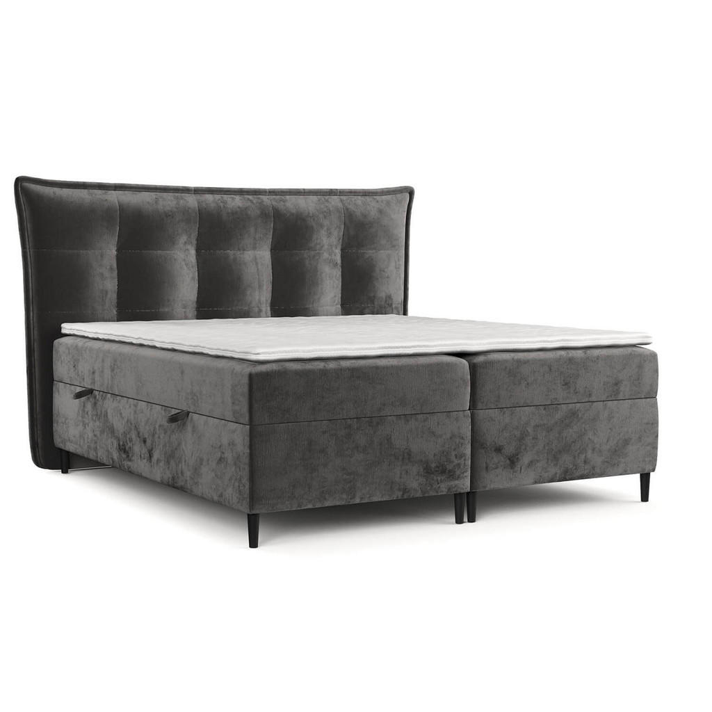 AltaBeds POSTEL BOXSPRING LAS PALMAS 140/200 cm Ocelová