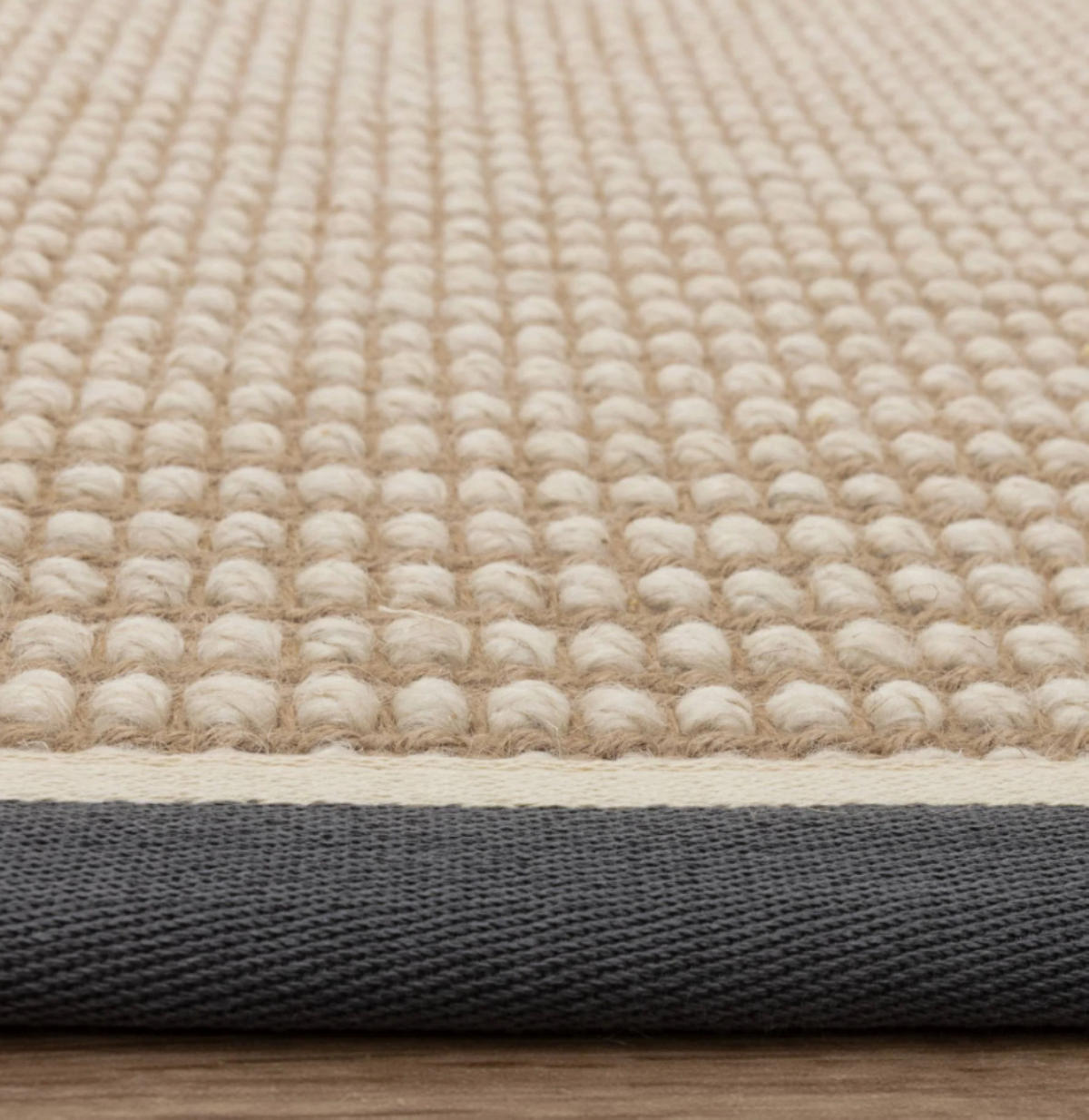 TEPPICH modern Wohn-/Schlafzimmer Wolle & Naturfaser ROKA Grau 68x240 cm - Grau, Naturmaterialien (68/240cm) - Novatrend