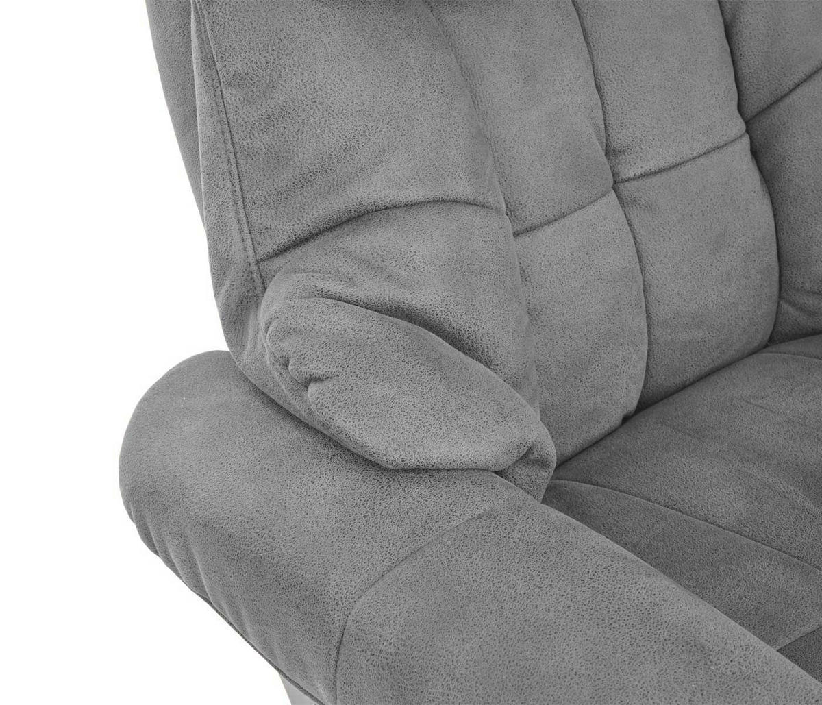 RELAXSESSEL 2 Hellgrau - Hellgrau, Textil (90/105/82cm) - MCA