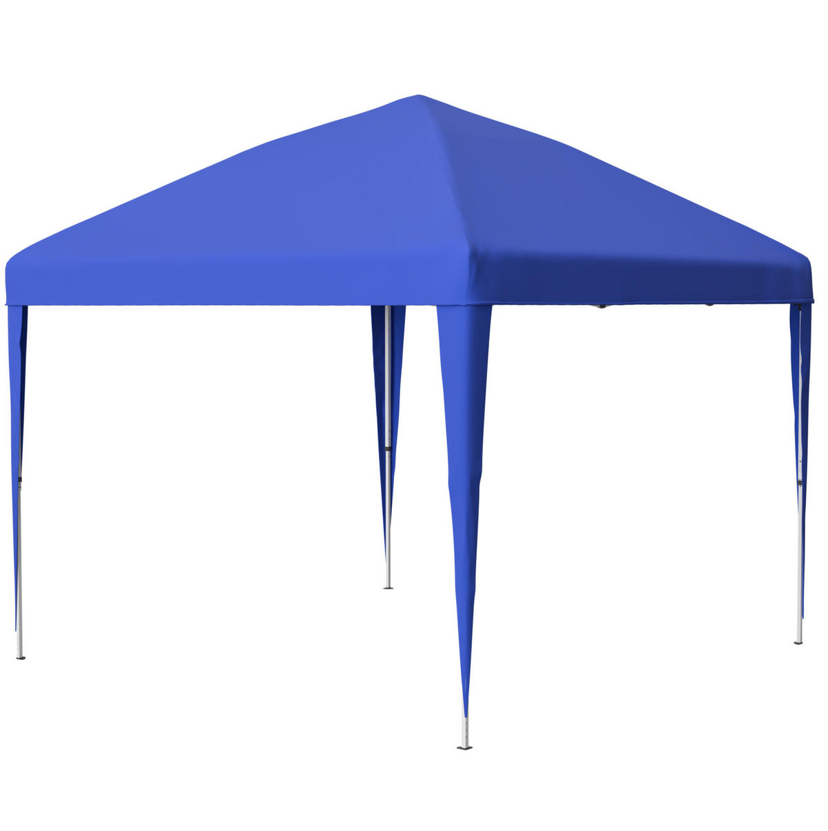 PAVILLON 313/313 cm höhenverstellbar, faltbar mit wasserabweisendem UV-Schutzdach und Tragetasche, Blau - Blau, Kunststoff (313/260/313cm) - Redom