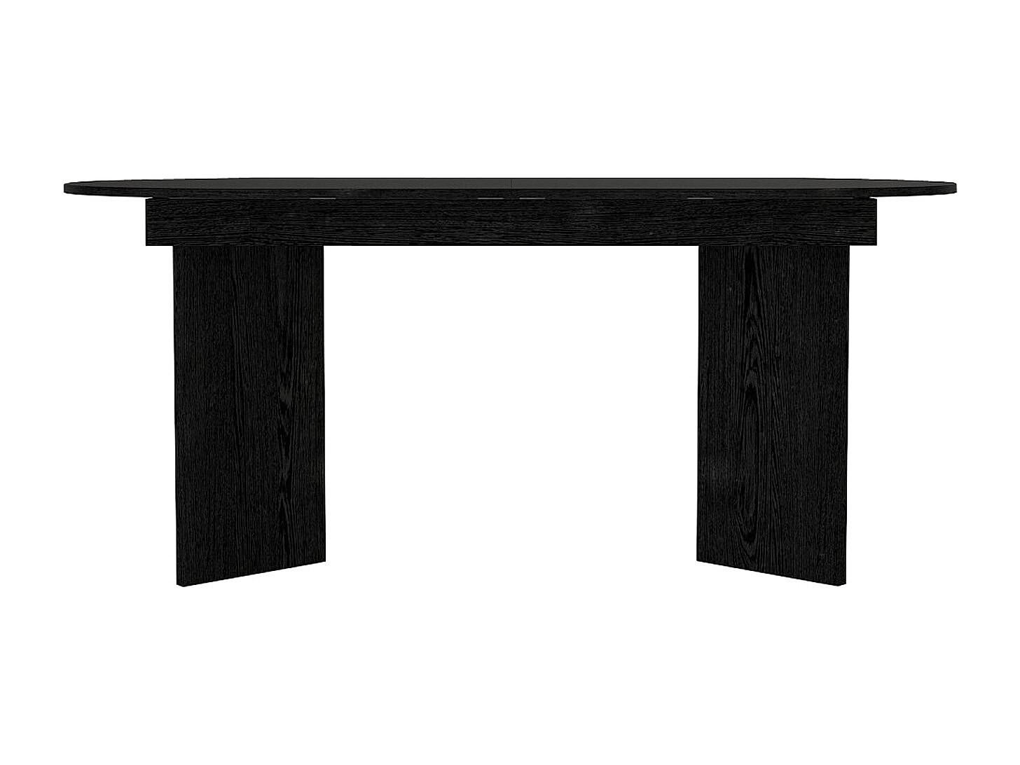 ESSTISCH - 6 Personen, 8 Personen, 10 Personen - Holz, Platte - Schwarz TOPANIA - Schwarz, Holz (89.4/260/78cm) - Vente-Unique
