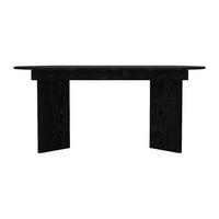 ESSTISCH - 6 Personen, 8 Personen, 10 Personen - Holz, Platte - Schwarz TOPANIA - Schwarz, Holz (89.4/260/78cm) - Vente-Unique