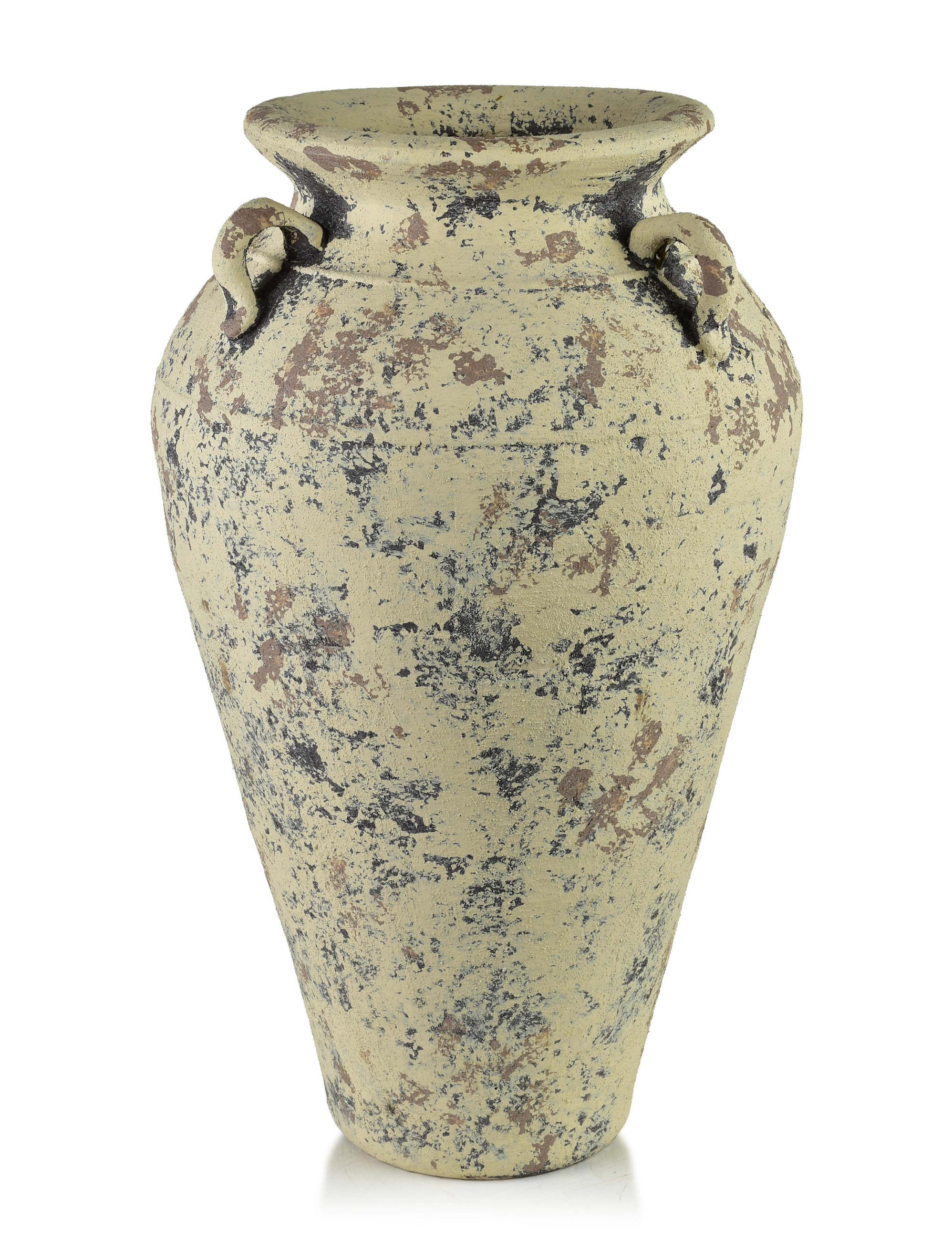 VASE EVRO Beige-Grau Keramik - Beige, Keramik (60cm) - Mondex
