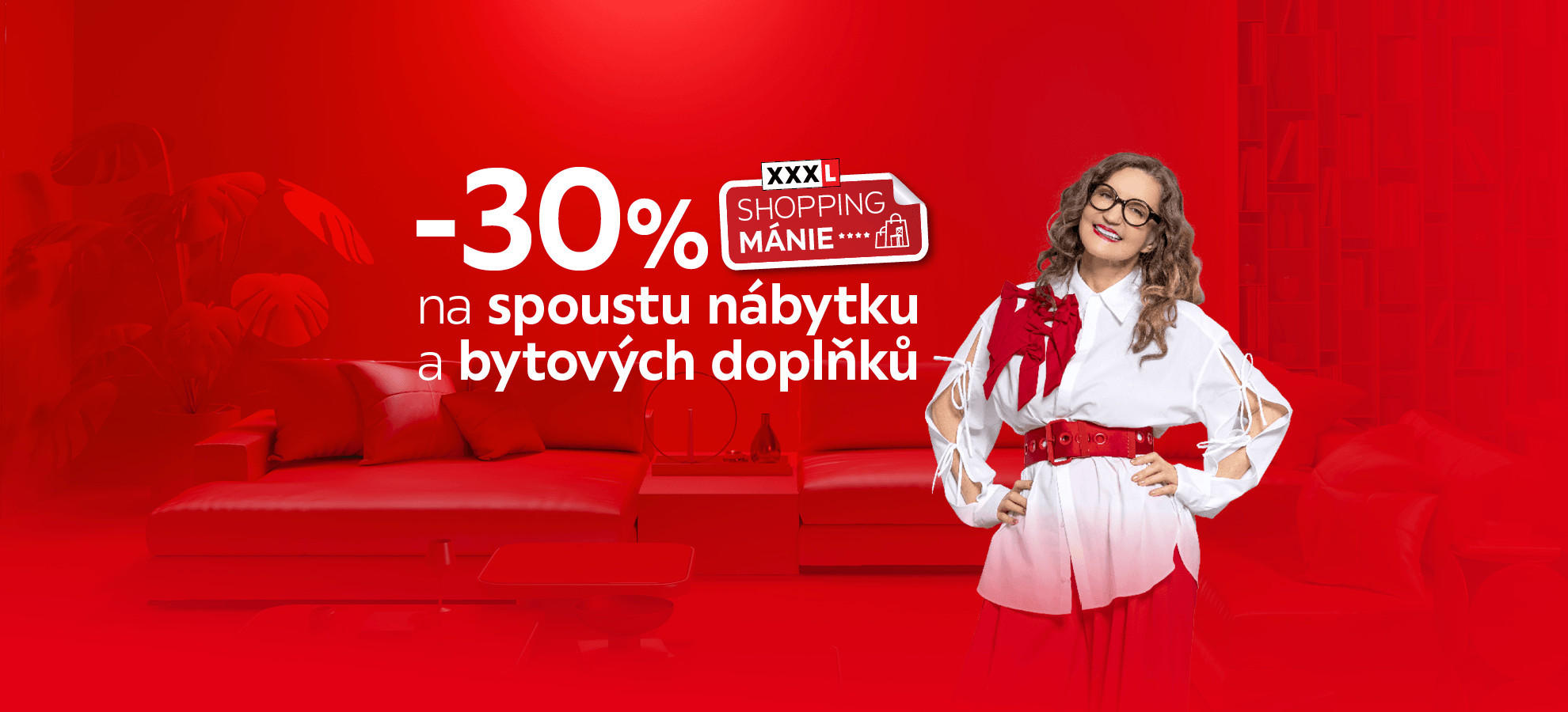 -30 % na spoustu nábytku a bytových doplňků
