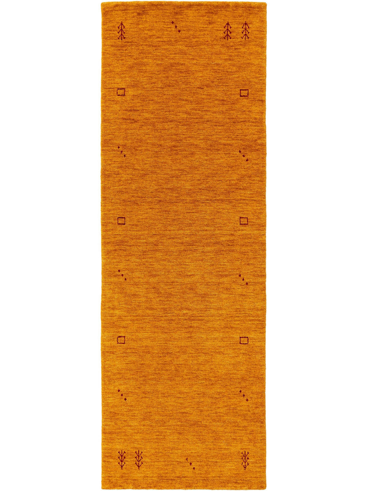 WOLLTEPPICH-LÄUFER Jamal Gelb 80x250 cm - Gelb, Textil (80/250cm) - benuta Nest