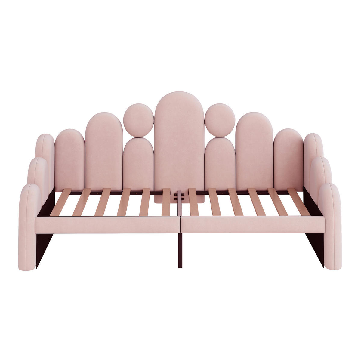 KINDERBETT 90/200 cm DE-02146, in Rosa, mit Sofa- und Haustierbett-Funktion - Pink, Holzwerkstoff (90/200cm) - ComfortXL