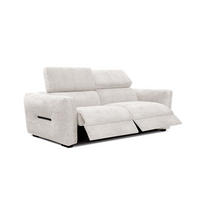 SOFA CALVERA 3-Sitzer mit 2 Relaxfunktionen, weiß - Weiß, Holzwerkstoff/Textil (204/79/106cm) - Courtois Laville