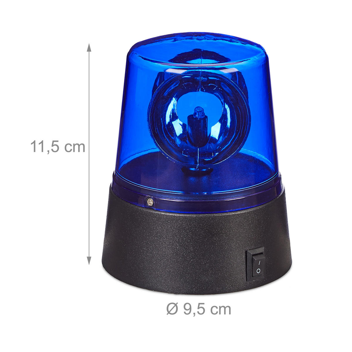 2XBLAULICHT - Multicolor, Kunststoff (9.5/11.5/9.5cm) - Relaxdays