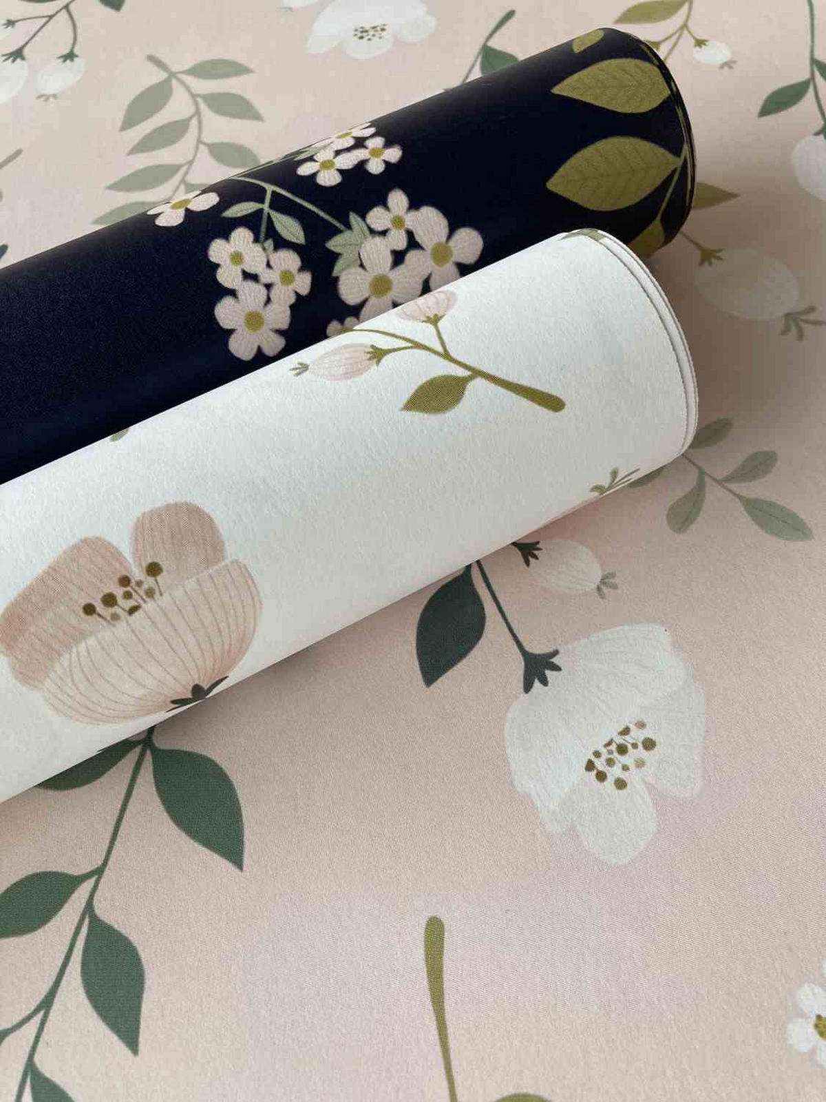 TAPETE Blumen 53 cm x 10.05 m - Pink, Papier (53/0.1cm) - ESTAhome