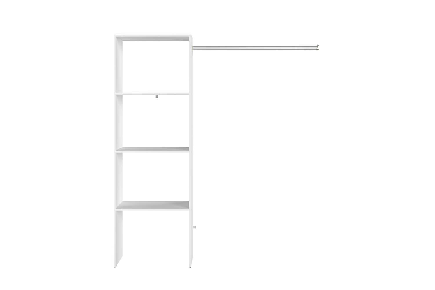ANKLEIDEZIMMER Elysee Weiß 160 x 40 x 180 cm - Weiß, Holzwerkstoff (40/180/160cm) - Concept Usine