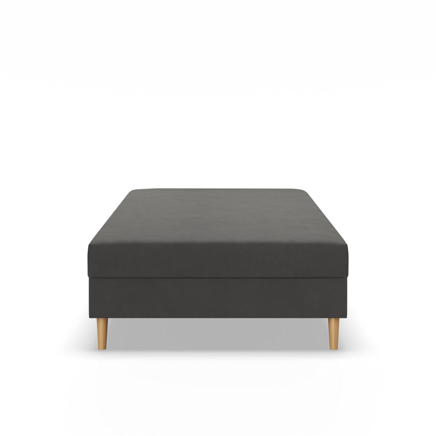 BOXBETT 80x200 CASPE, Grau - Graphitfarben, Textil (80/200cm) - Mebligo