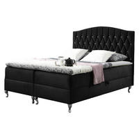BOXBETT Puerto - Schwarz, Holz (120/200cm) - MIRJAN24