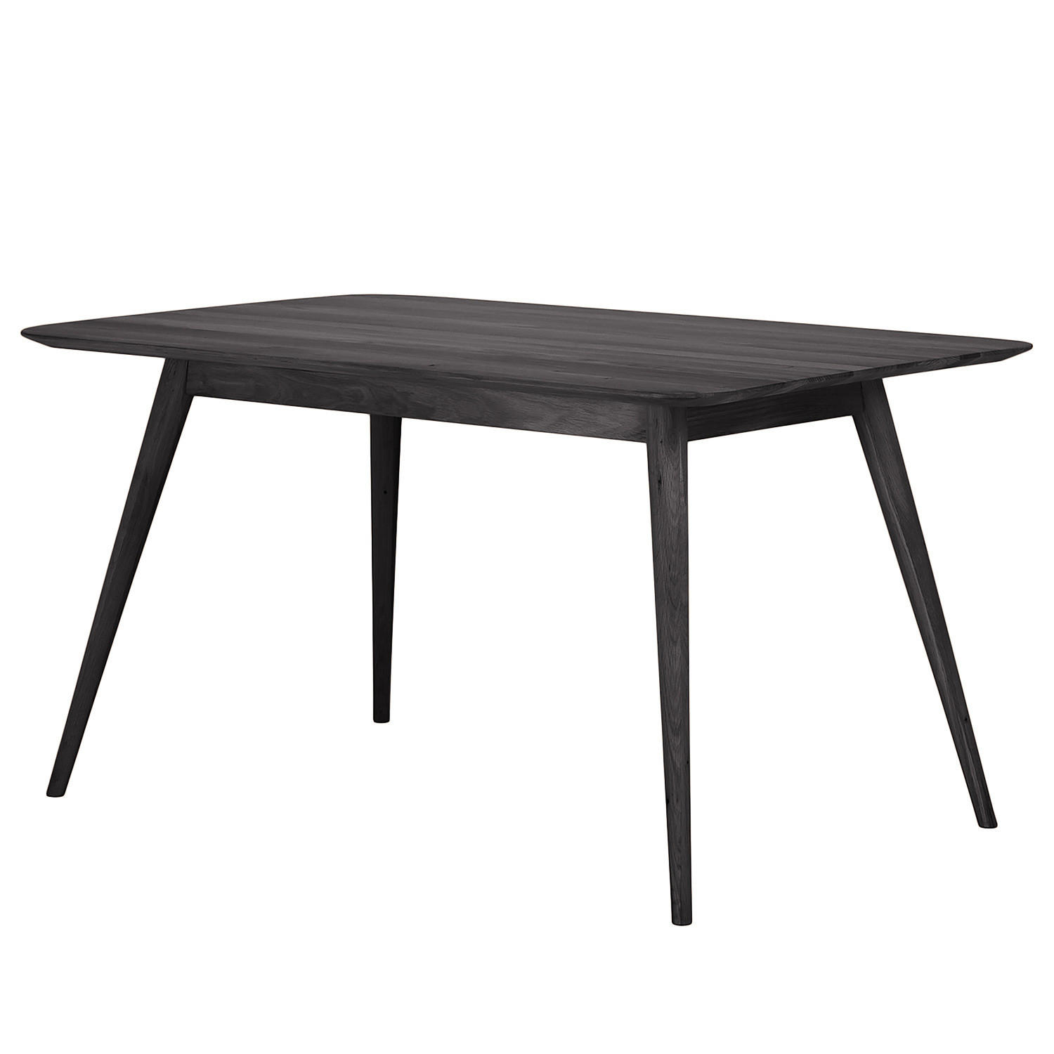 MASSIVER ESSTISCH - Massivholz - Eschefarben, Holz (90/140/75cm) - home24