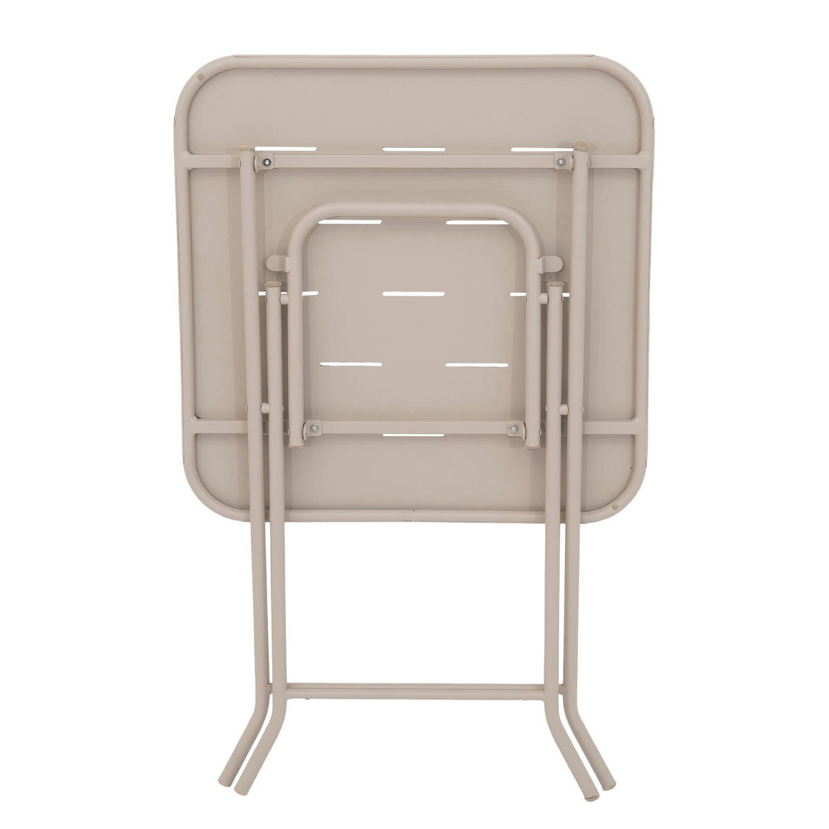BALKONSET BISTRO SET,klappbar,Metall,für 2 Personen,Beige - Beige, Metall - LVHOM