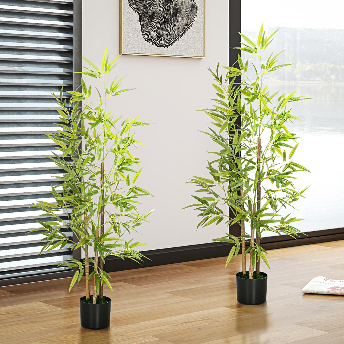 KÜNSTLICHE Pflanzen Grün 15.0/15.0/120.0cm - Grün, Kunststoff (120cm)