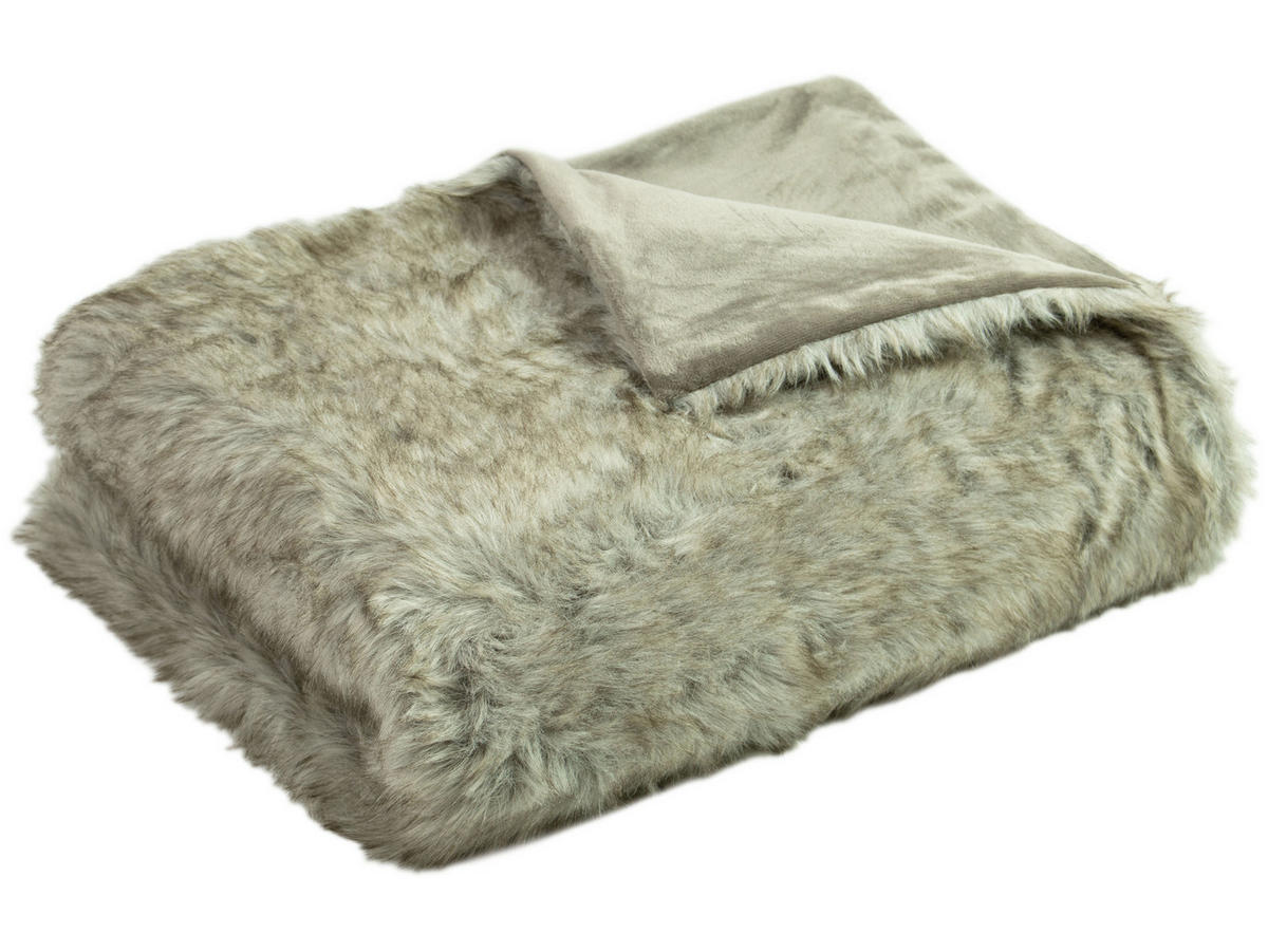 KUSCHELDECKE, 100% Polyester - Grau, Textil (150/200cm) - Zollner