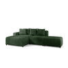 ECKSOFA Megan Xs In Poso - Dunkelgrün, Holzwerkstoff/Textil (304/165cm) - Fun Möbel