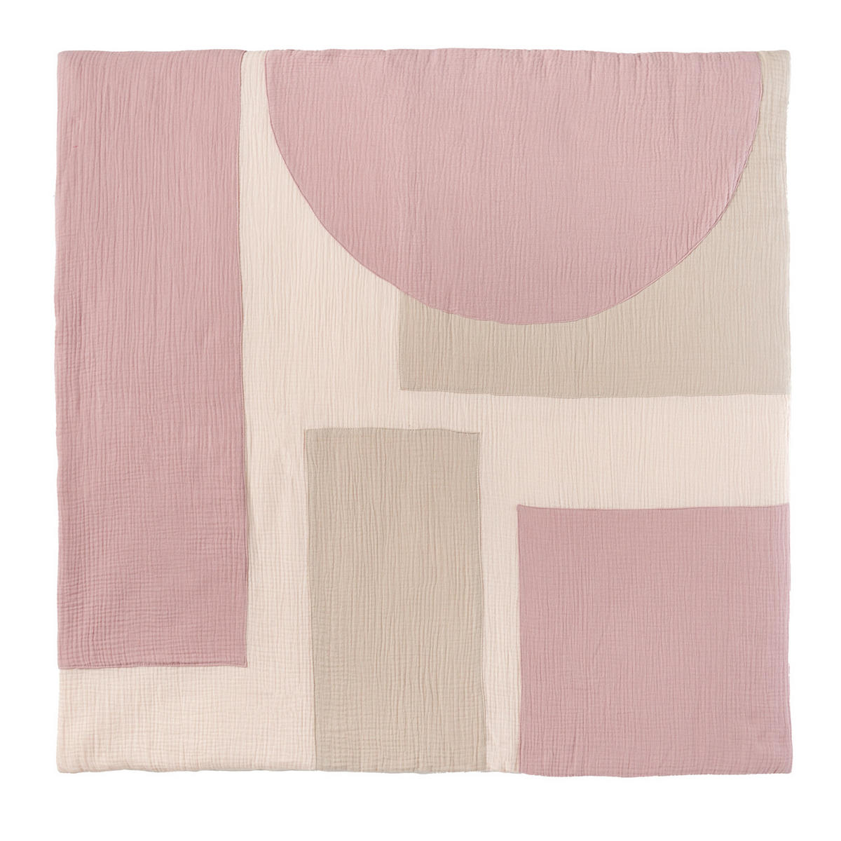 KRABBELDECKE Musselin Altrosa - Altrosa, Textil (100/100cm) - nordic coast company