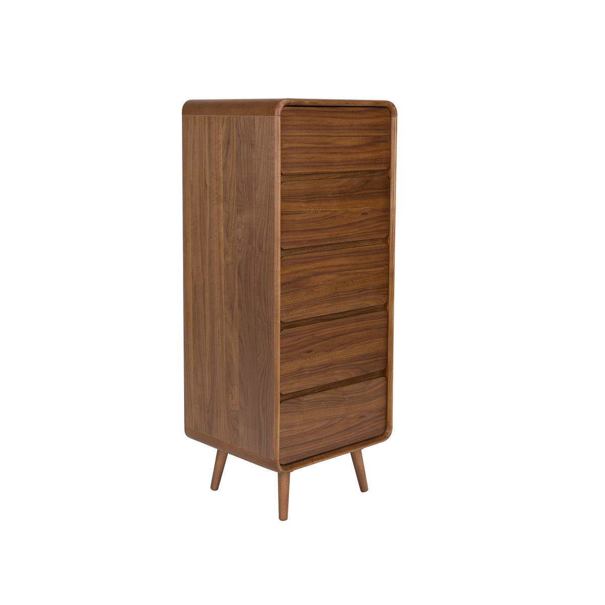 AUFBEWAHRUNGSSCHRANK Rise Walnuss - Braun, Holz (45/112/40cm) - Zuiver