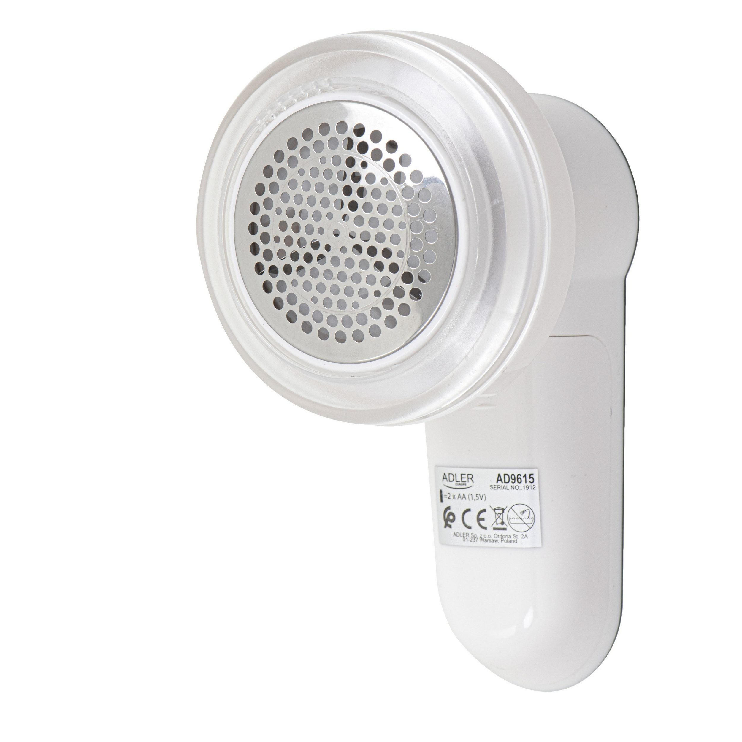 FUSSELRASIERER AD9615 Elektrisch Akku Textilrasierer - Weiß, Kunststoff (7/7/13cm) - Adler