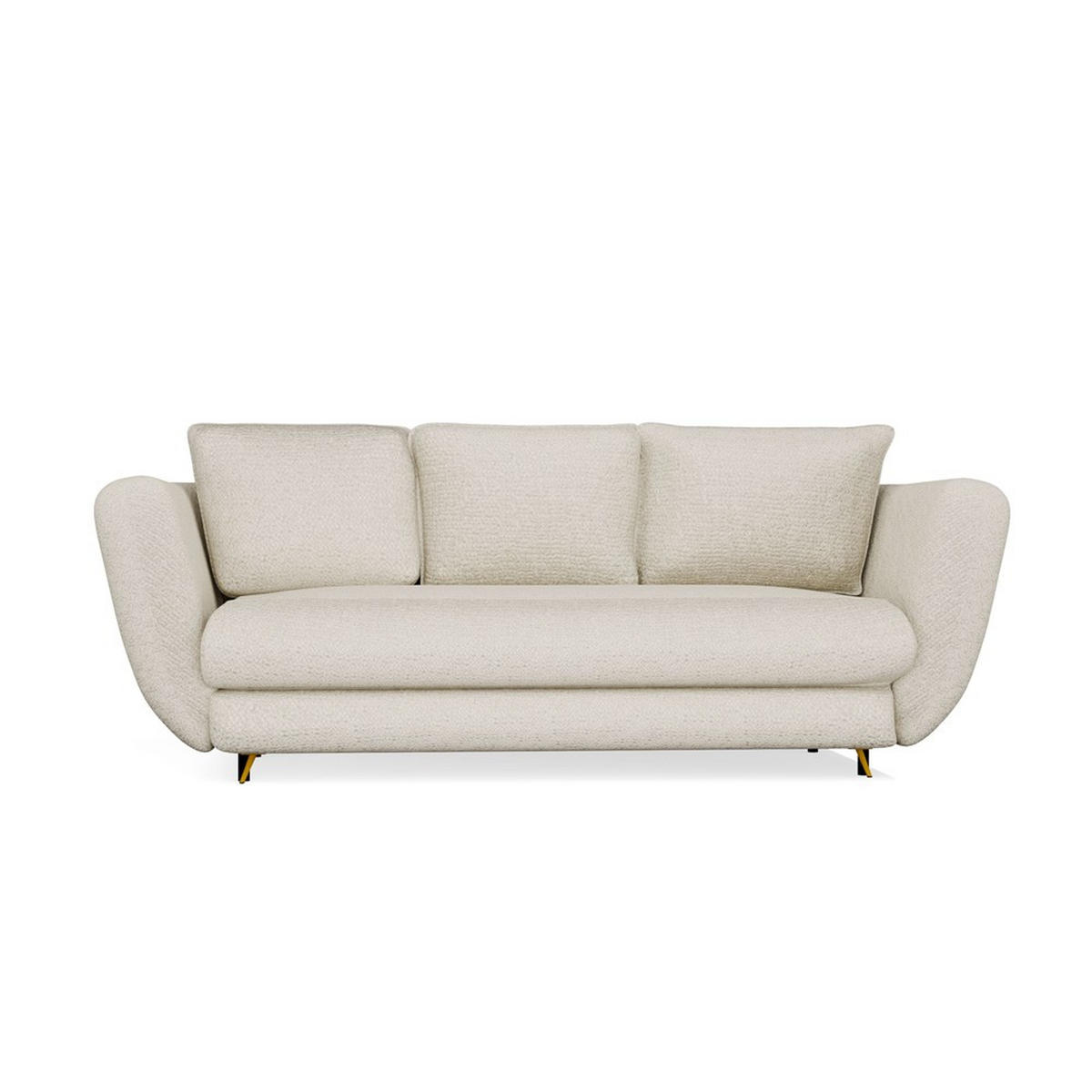CANAPEÁ Bej, Aur 248/99/104 - bej, compozit lemnos (248/99/104cm) - RAUMHIRSCH FURNITURE