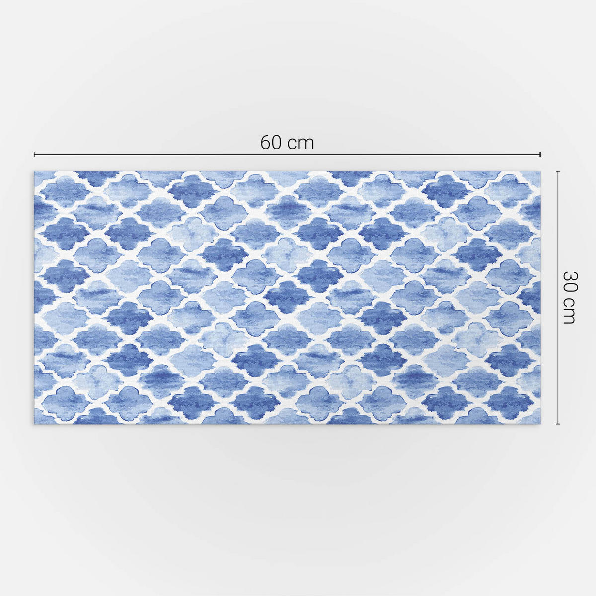 WANDPANEEL 6x 60x30 cm selbstklebend Zanthor - Blau, Kunststoff (30/1.6/60cm) - Wallfluent
