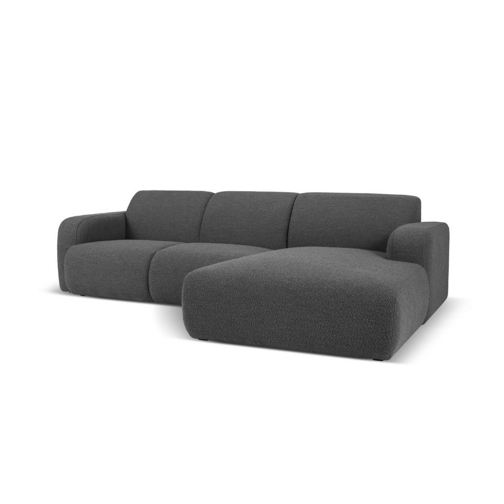 Thumbnail - Micadoni Ecksofa, Dunkelgrau, Textil, 4-Sitzer, L-Form, 250x170 cm, Hergestellt in Europa, Oeko-Tex®, Wohnzimmer, Sofas ...